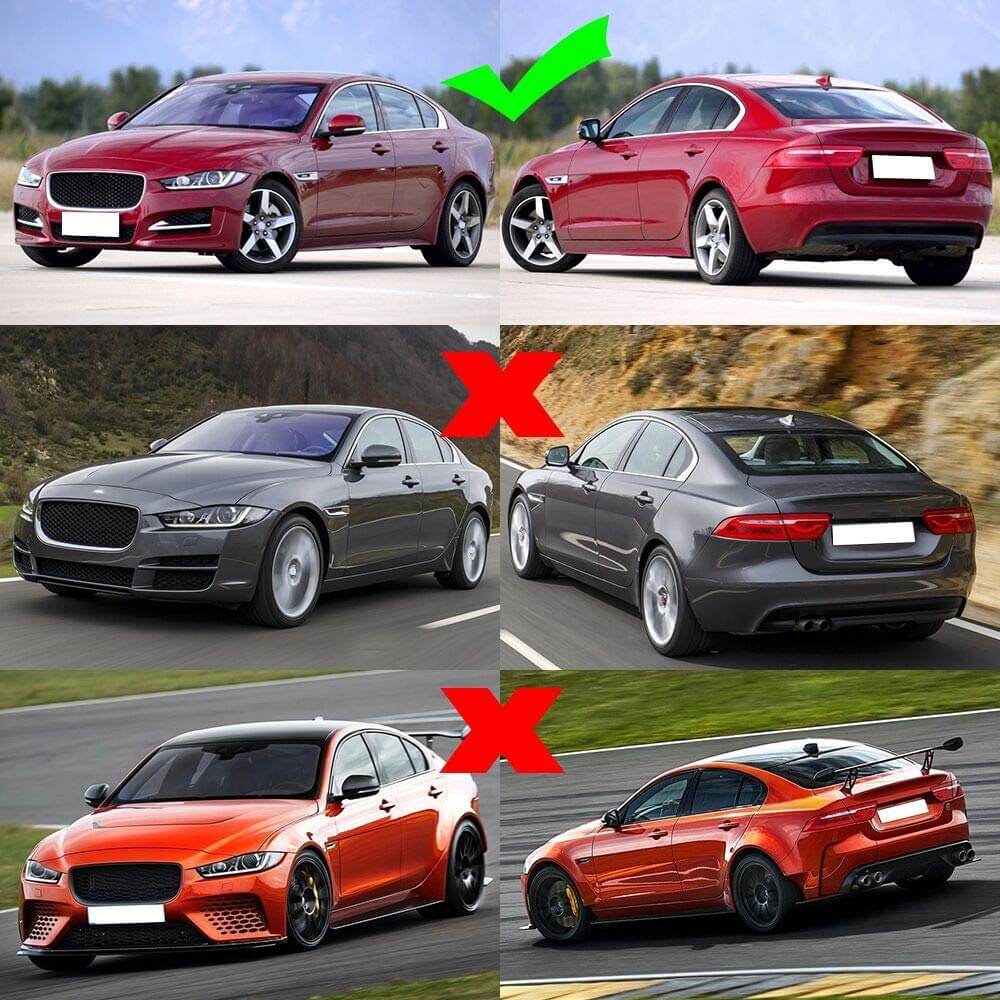 Lip front bumper overlay (2015-2019, Carbon) for Jaguar XE 2015- - image 7
