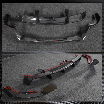 Rear bumper diffuser (for Z06, 2022-2024, Carbon) for Chevrolet Corvette C8 2019- - image 7
