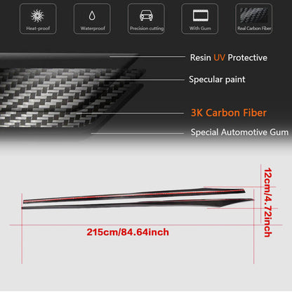 Side Skirts Carbon Fiber V1 (for F06 M-Sport) for BMW 6 F12/F13/F06 2011-2015 - image 7