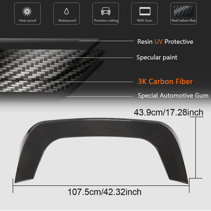 Rear Roof Spoiler Carbon Fiber V1 for BMW I3 2013-2022 - image 7