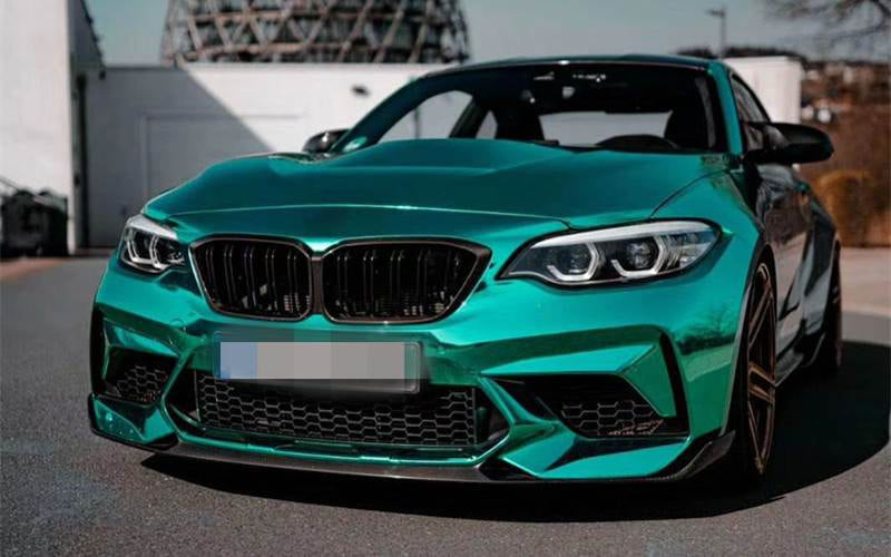 Front Bumper Lip V2 for F87 M2 Competition, Carbon for BMW 2 Series F22/23 2014-2021 - image 7