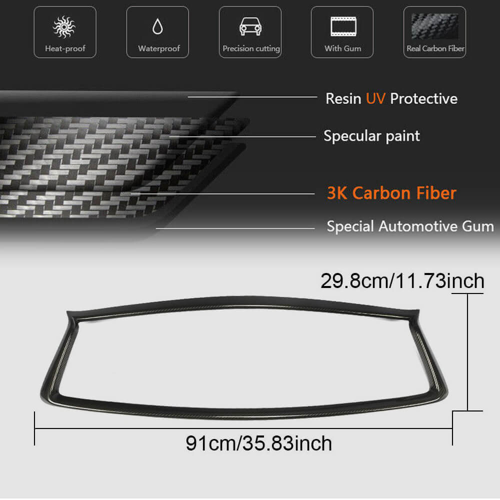 Front Grille Surround Trim (for Q50 2018-2022, Carbon) for Infiniti Q50/Q60 2013-2024 - image 7