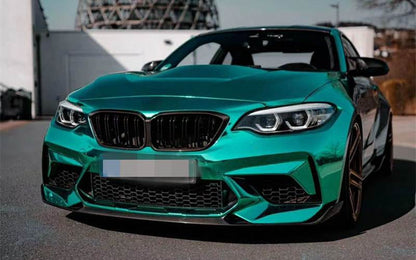 Front Bumper Lip V2 for F87 M2 Competition, Carbon for BMW 2 Series F22/F23 2014-2021 - image 7