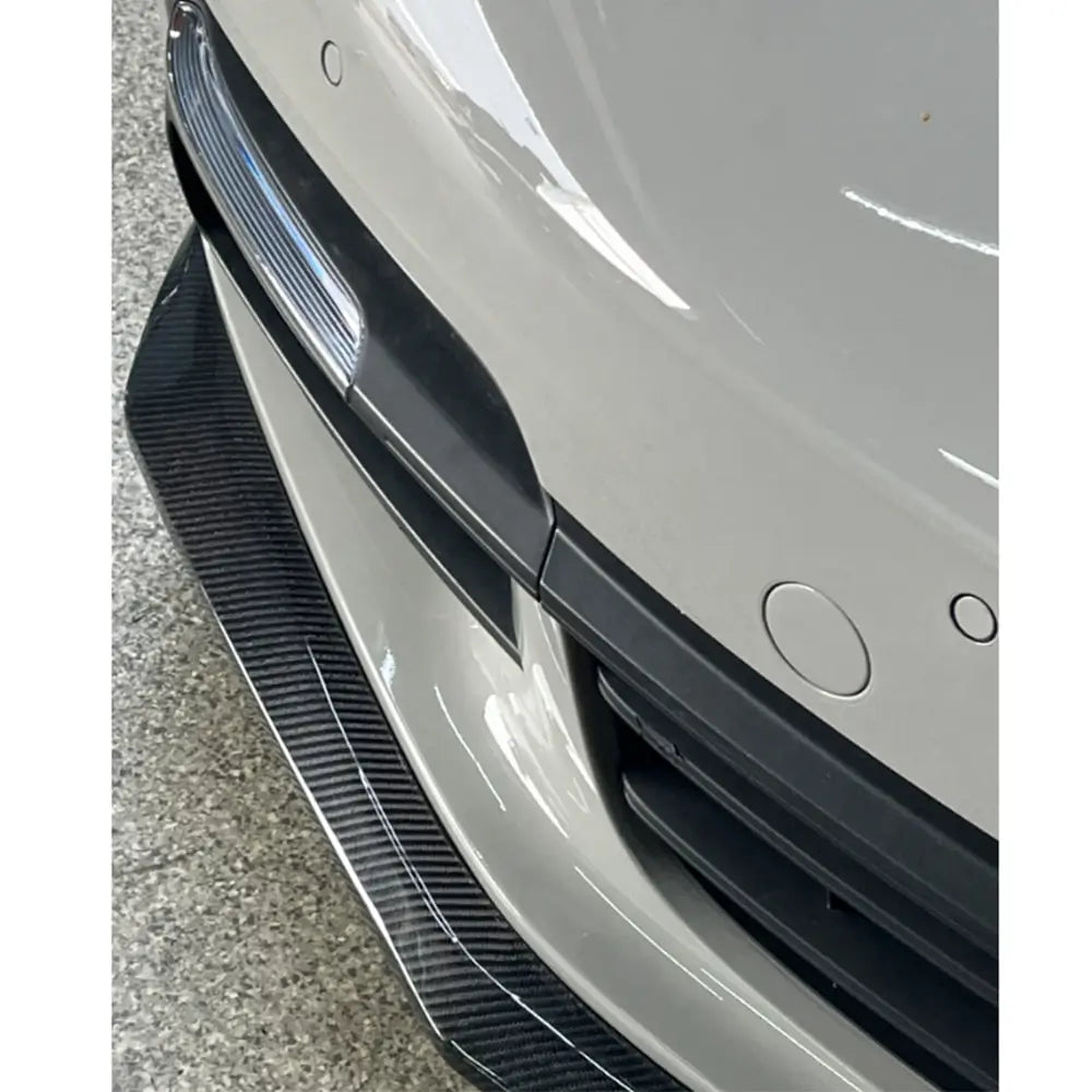 Lip front bumper overlay (2016-2020, Carbon) for Porsche Panamera 2016-2023 - image 7