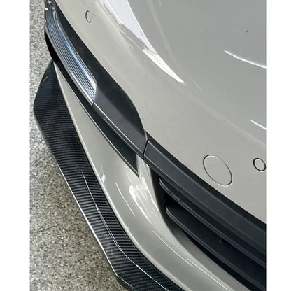 Lip front bumper overlay (2016-2020, Carbon) for Porsche Panamera 2016-2023 - image 7