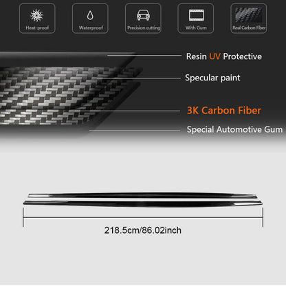 Side Skirt Extensions V1 (for M-Sport/M5 2017-2020, Carbon) for BMW 5 Series G30/G31 2017-2023 - image 7