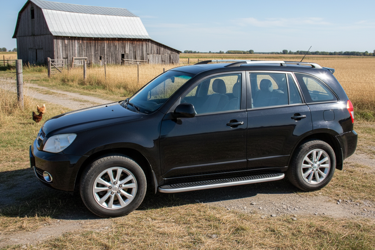 Side Steps Tayga (2 pcs, Aluminum) for Chery Tiggo 3 2005- - image 1