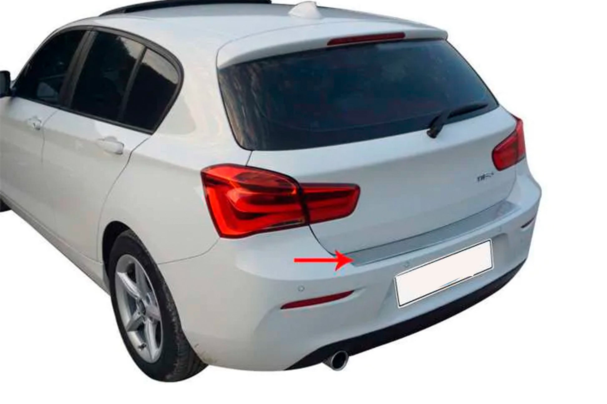 Rear bumper protector OmsaLine (for F20, stainless steel) for BMW 1 Series F20/F21 2011-2019 - image 3