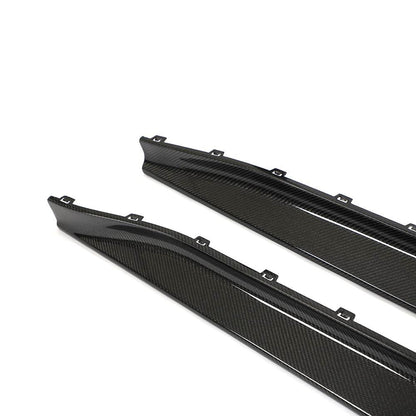 Side Skirt Extensions V5 (for G80, Carbon) for BMW 3 Series G20/21 2018- - image 8