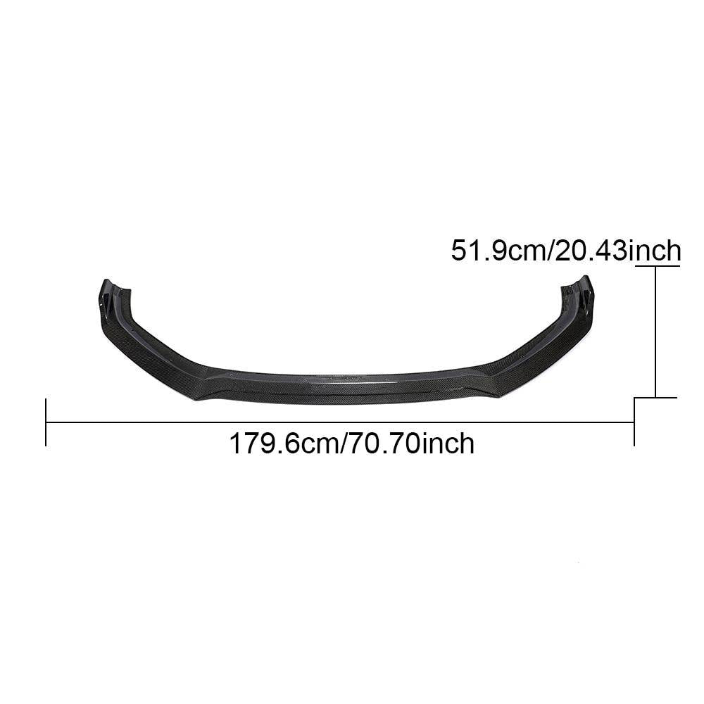 Front Bumper Lip V2 (for S-Line 2016-2020, Carbon) for Audi A5 2016-2025 - image 8