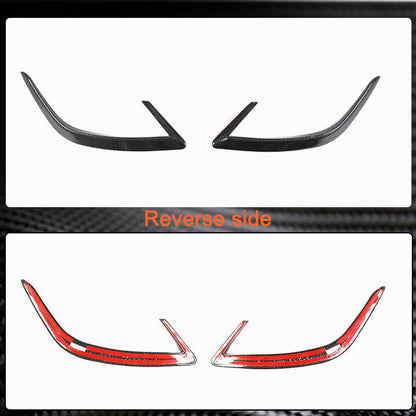 Cover on the rear bumper (2017-2020, Carbon) for Kia Stinger - image 8
