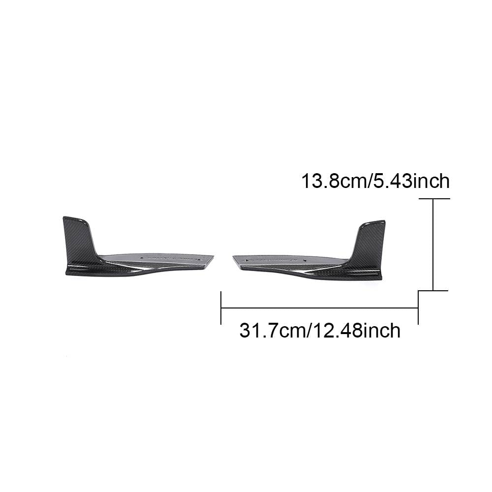 Rear Bumper Extensions Flap (for S-Line 2016-2020, Carbon) for Audi A5 2016-2025 - image 8