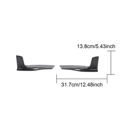 Rear Bumper Extensions Flap (for S-Line 2016-2020, Carbon) for Audi A5 2016-2025 - image 8