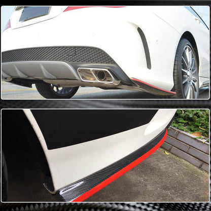 Covers on the rear bumper V3 (for AMG-Line / CLA45 AMG SD, Carbon) for Mercedes CLA C117 2013-2019 - image 8