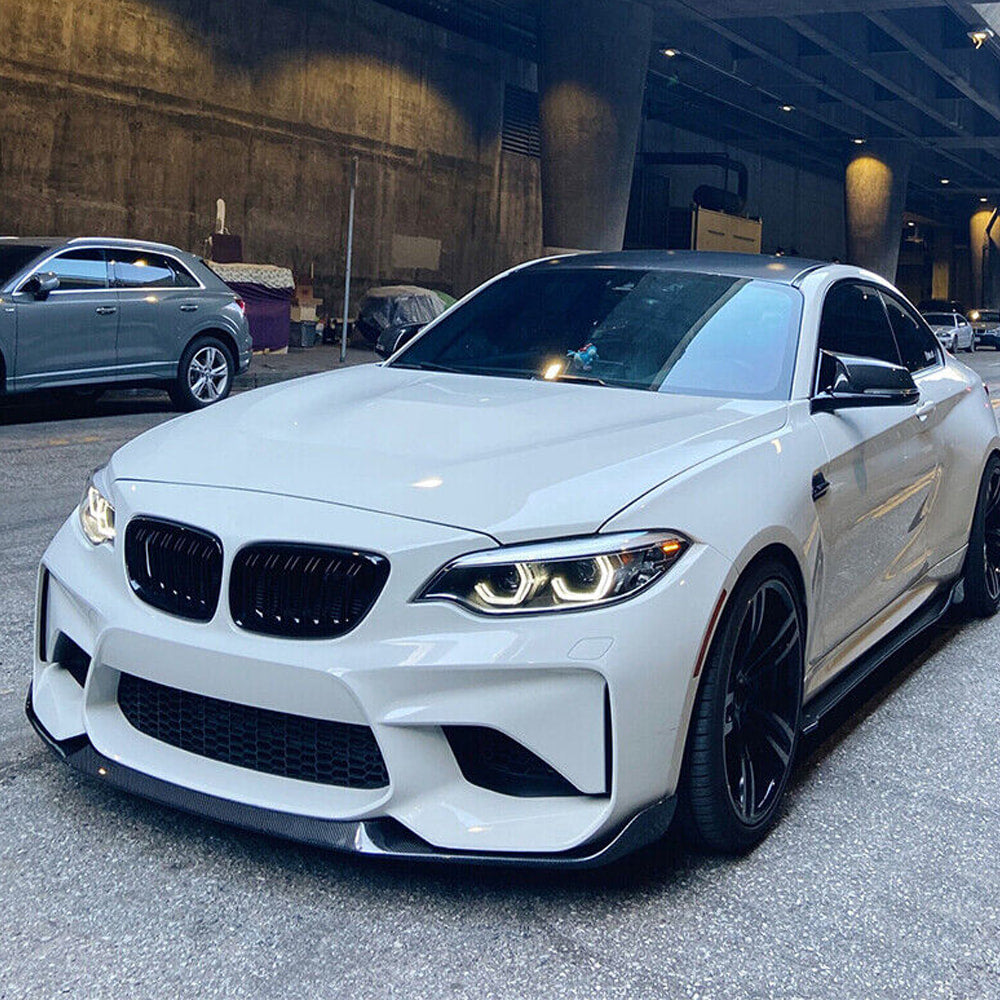 Front Bumper Lip Carbon Fiber V7 (for F87) for BMW 2 Series F22/23 2014-2021 - image 8