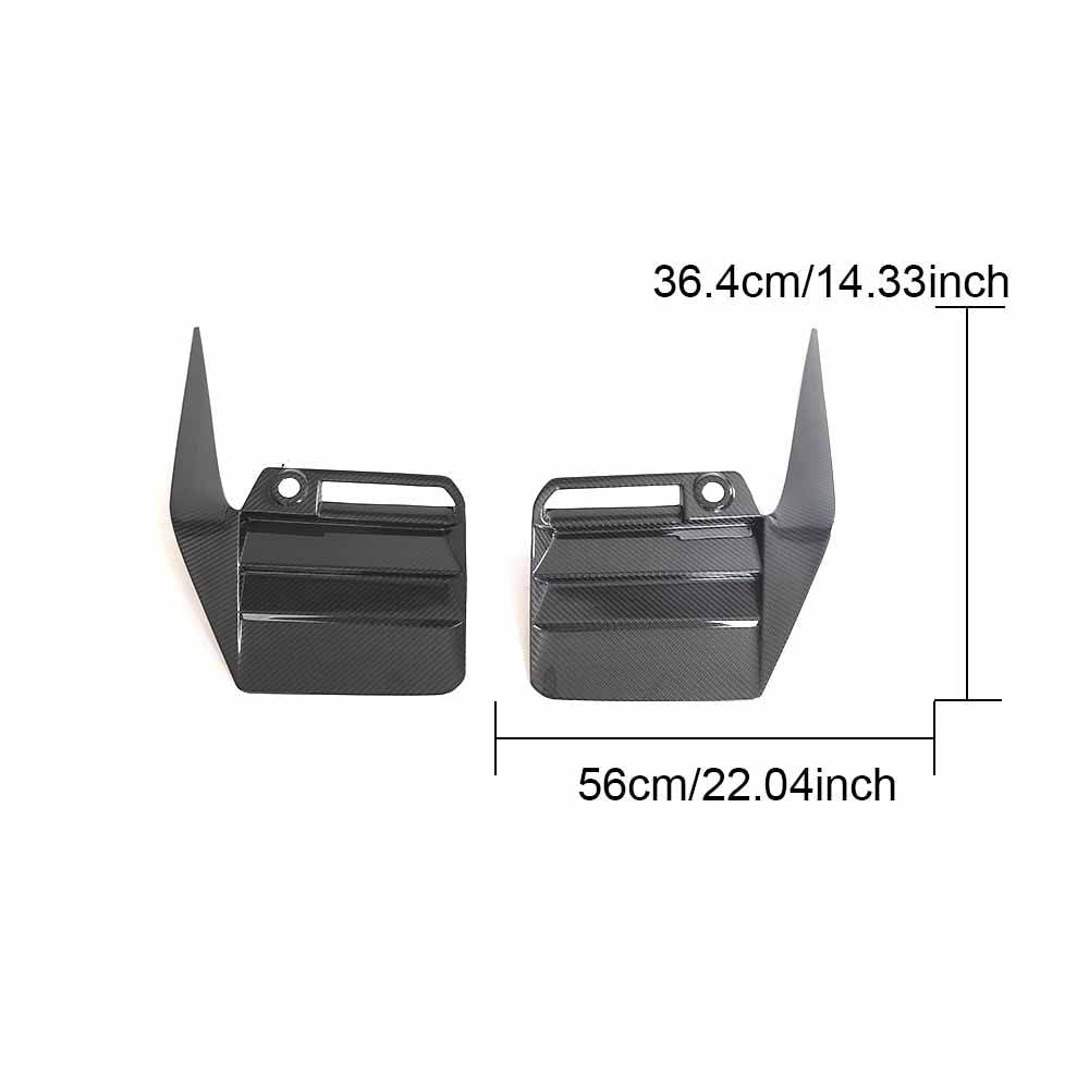 Rear Bumper Splitters Dry Carbon Fiber V1 (for G87) for BMW 2 Series G42 2021- - image 8