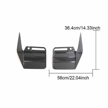 Rear Bumper Splitters Dry Carbon Fiber V1 (for G87) for BMW 2 Series G42 2021- - image 8