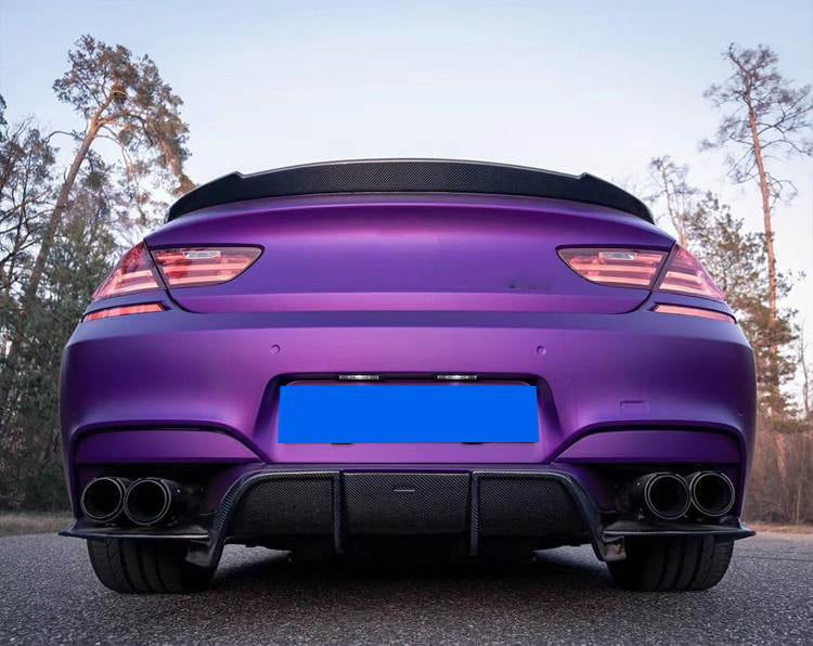 Rear Bumper Diffuser 3Pcs/set Carbon Fiber V1 (for M6) for BMW 6 F12/F13/F06 2011-2015 - image 8