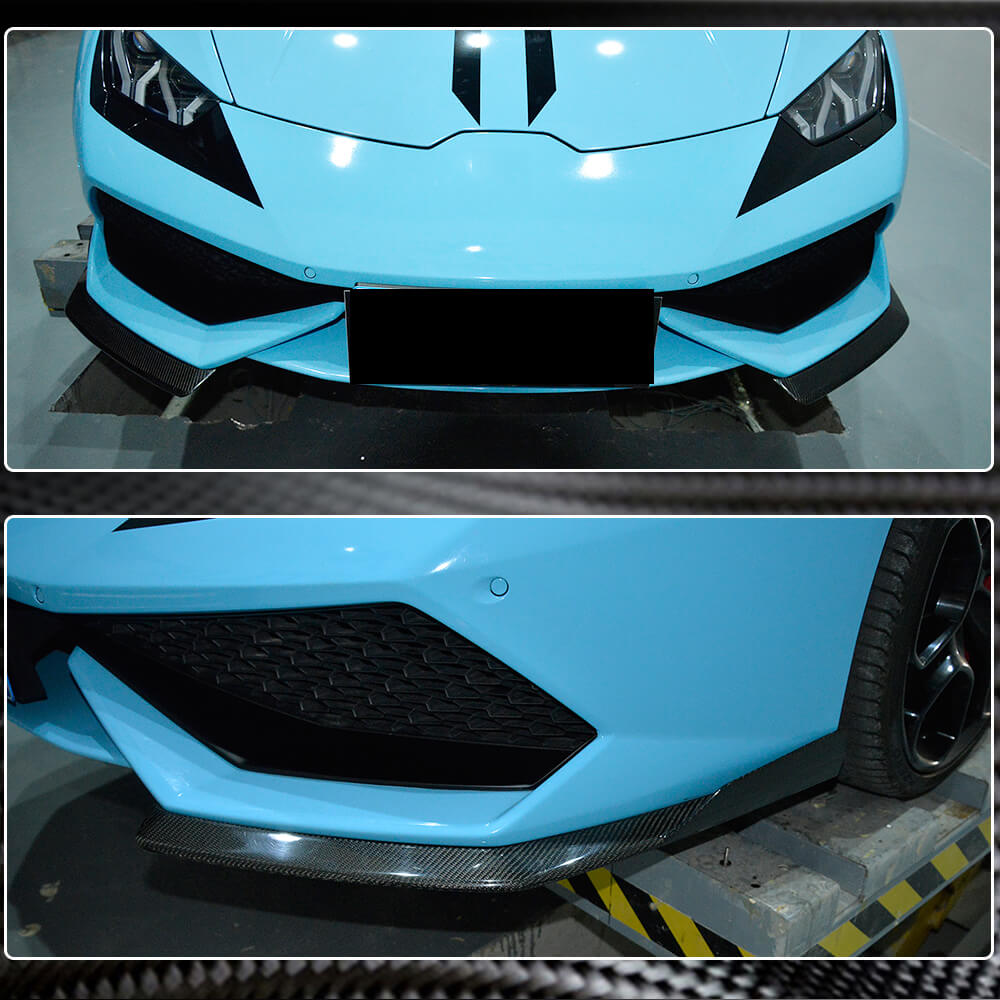 Front Bumper Flaps V1 Carbon for Lamborghini Huracan 2014- - image 8