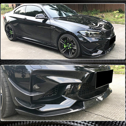 Front Bumper Lip V5 (for F87 M2, Carbon) for BMW 2 Series F22/23 2014-2021 - image 8