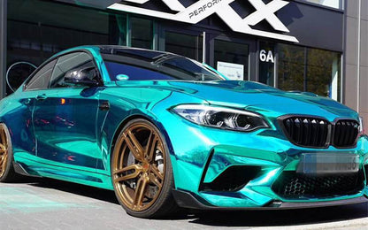 Front Bumper Lip V2 for F87 M2 Competition, Carbon for BMW 2 Series F22/23 2014-2021 - image 8