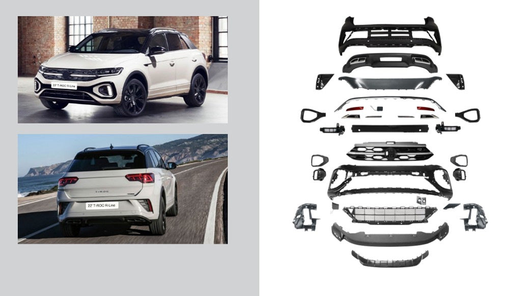 R-Line Full Body Kit (For 2022+) for Volkswagen T-Roc 2017-2025 - image 1