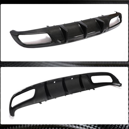 Rear bumper diffuser V1 (for coupe/cabriolet C63 AMG 2015-2019, Carbon) for Mercedes C-class W205 2014-2021 - image 8