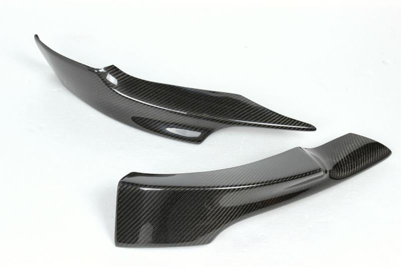Front Bumper Flap Extensions (for E92/E93 M-Sport 2006-2009, Carbon) for BMW 3 Series E-90/91/92/93 2005-2011 - image 8