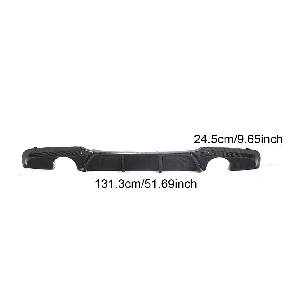 Rear Bumper Diffuser Carbon Fiber V2 (for E90 M Sport) for BMW 3 series E-90/91/92/93 2005-2011 - image 8