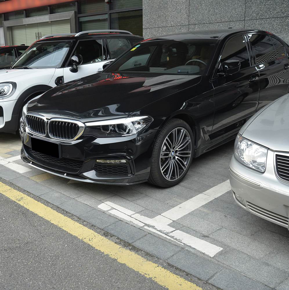 Front Bumper Lip V6 for M-Sport 2017-2020 Carbon for BMW 5 Series G30/G31 2017-2023 - image 8