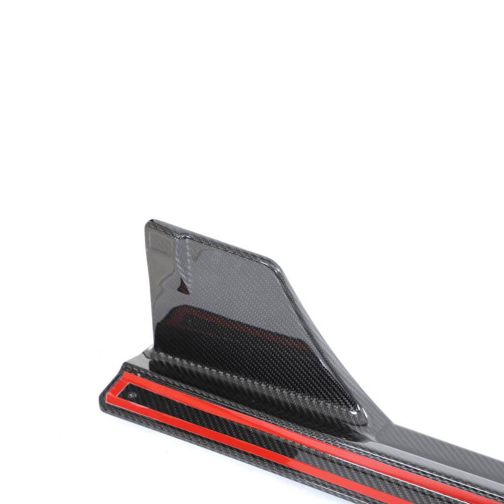 Side Skirt Extensions V1 (for G87, Carbon) for BMW 2 Series G42 2021- - image 8