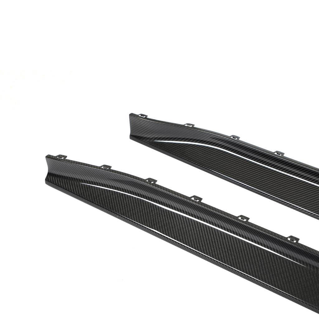 Side Skirt Extensions V1 (for G80, Carbon) for BMW 3 Series G20/21 2018- - image 8