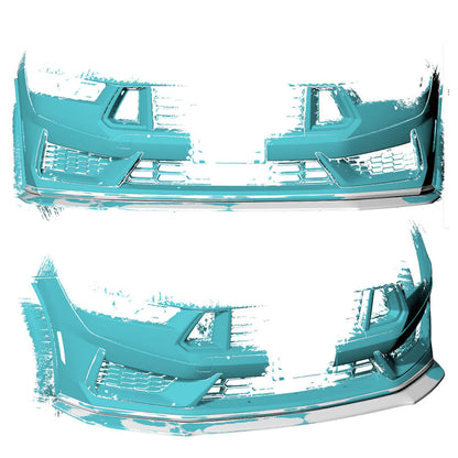 Front Bumper Lip Spoiler (Carbon) for Ford Mustang 2024- - image 8