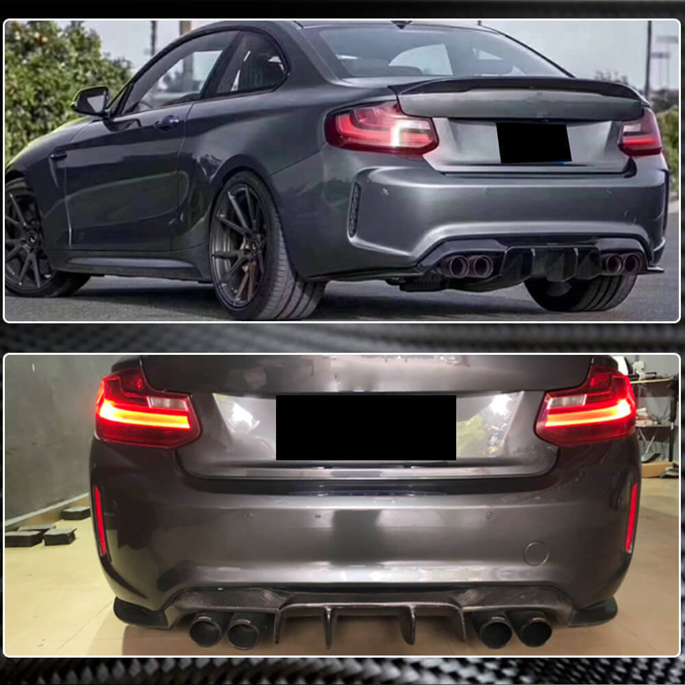 Rear Bumper Diffuser Carbon Fiber V1 (for F87) for BMW 2 Series F22/23 2014-2021 - image 8