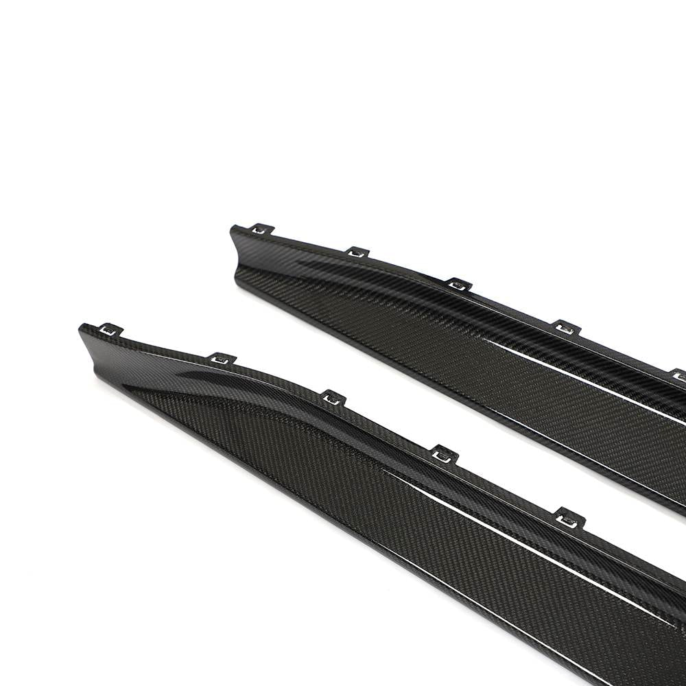 Side Skirt Extensions V5 (for G80, Carbon) for BMW 3 Series G20/21 2018- - image 8
