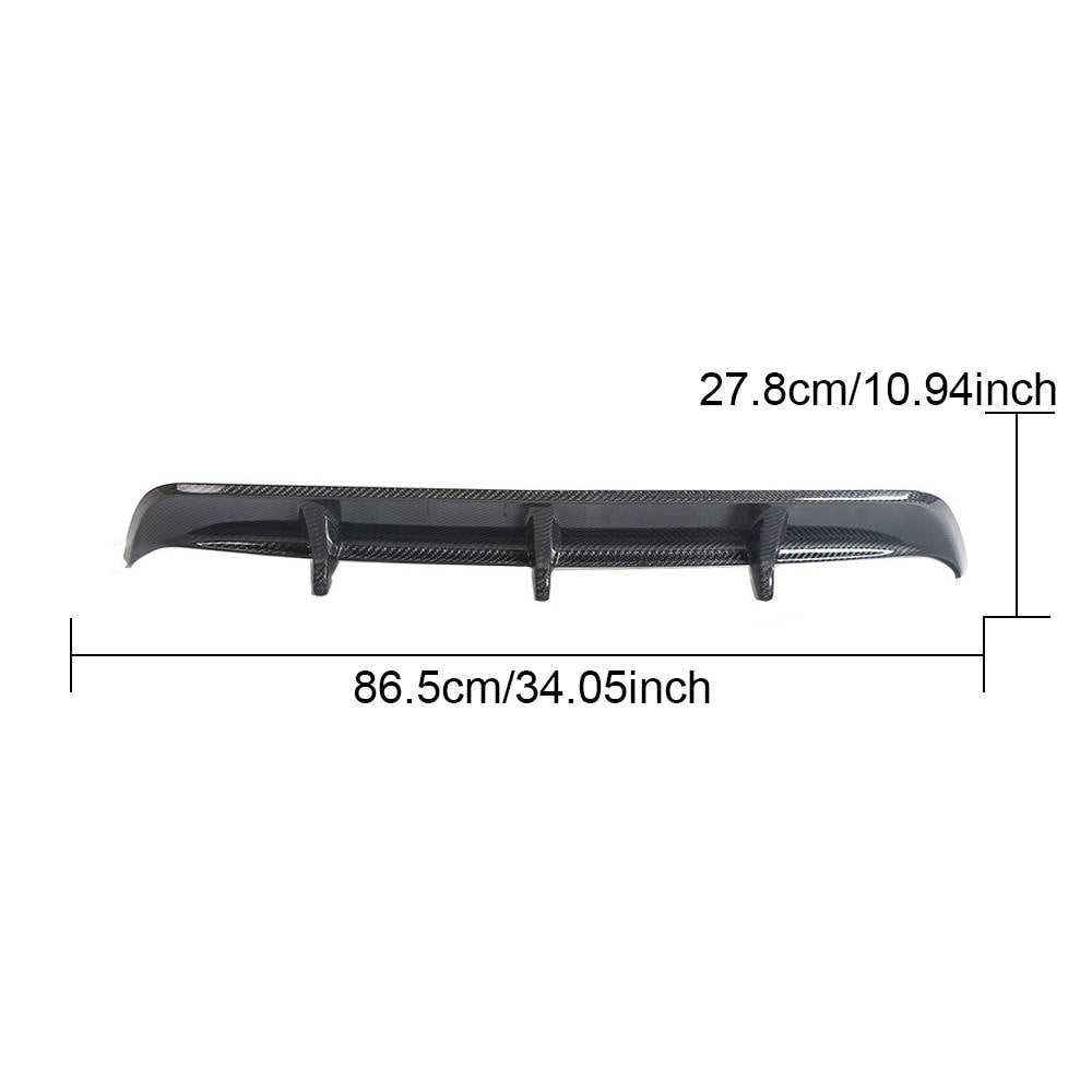 Rear bumper diffuser (for RC F 2014-2018, Carbon) for Lexus RC 200t 2014- - image 8