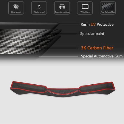 Front Bumper Lip Spoiler (for Sport, Carbon) for Alfa Romeo Giulia 2016-2022 - image 8