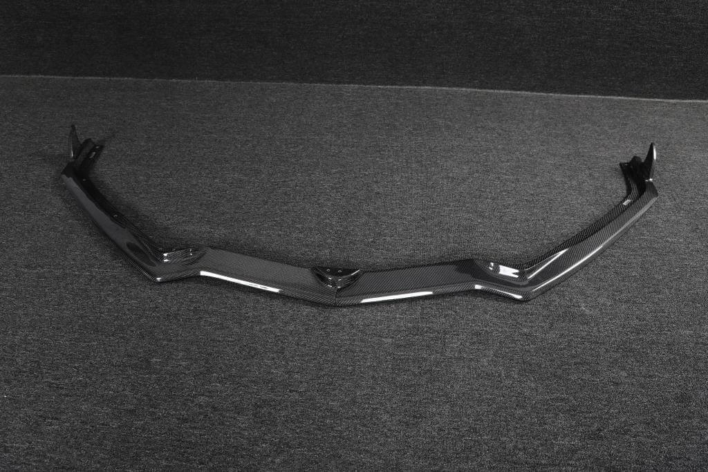 Front Bumper Lip Spoiler (2019-2022, Carbon) for Chevrolet Corvette C8 2019- - image 8