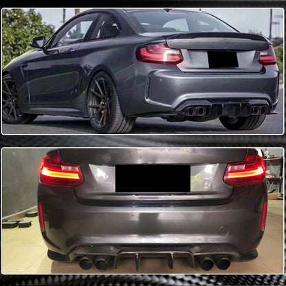 Rear Bumper Diffuser Carbon Fiber V2 (for F87) for BMW 2 Series F22/23 2014-2021 - image 8