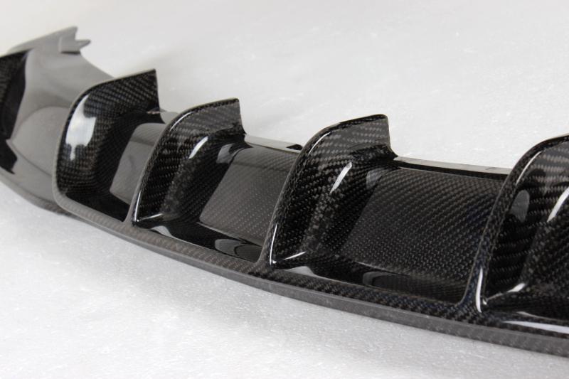 Rear Bumper Diffuser Carbon Fiber V5 (for M-Sport) for BMW 3 series F-30/31/34 2012-2019 - image 8