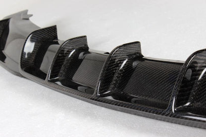 Rear Bumper Diffuser Carbon Fiber V5 (for M-Sport) for BMW 3 series F-30/31/34 2012-2019 - image 8