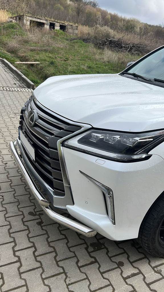 Front protection ST014 (2015+ stainless) for Lexus LX570/450d - Reelken Auto