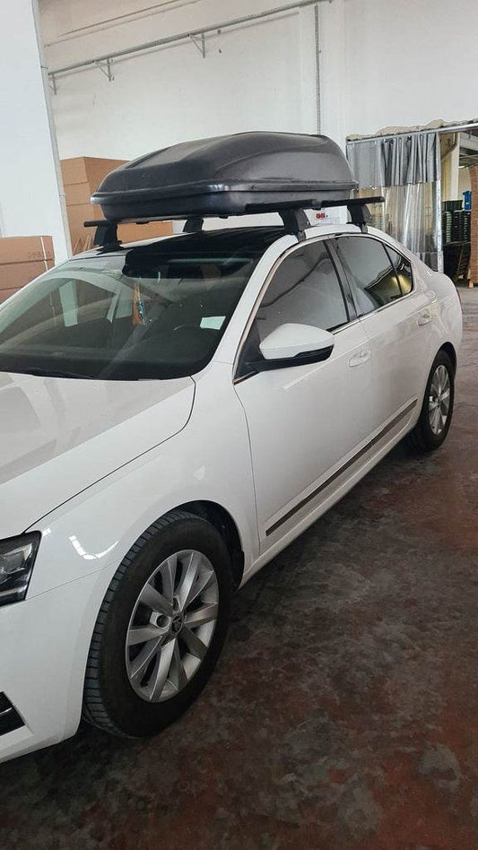 The jumpers on smooth roof (2 PCs, Asaf V4) for Skoda Superb 2015-2024 - Reelken Auto