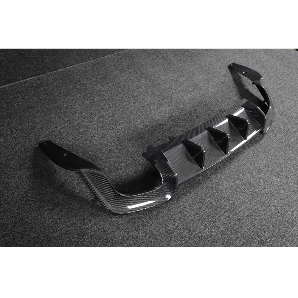 Rear Bumper Diffuser V2 (for S-Line 2021-2025, Carbon) for Audi A5 2016-2025 - image 9