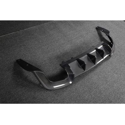 Rear Bumper Diffuser V2 (for S-Line 2021-2025, Carbon) for Audi A5 2016-2025 - image 9