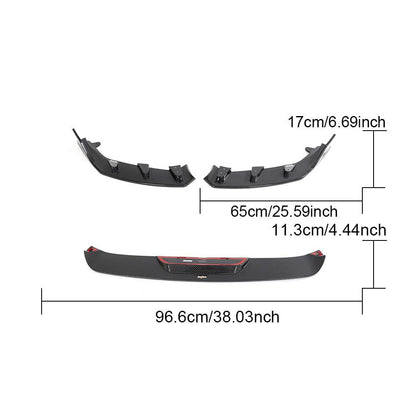 Front Bumper Lip Dry Carbon Fiber V4 (for G87) for BMW 2 Series G42 2021- - image 9