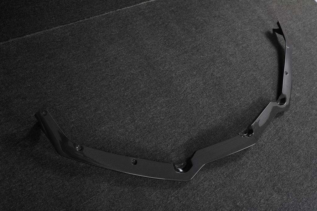 Lip front bumper cover (2019-2022, Carbon) for Chevrolet Corvette C8 2019- - image 9