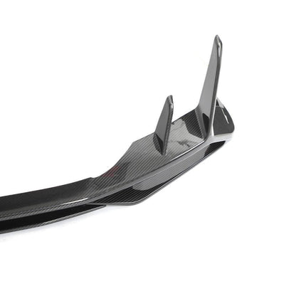 Front Bumper Lip V1 Overlay (Carbon) for Audi R8 2015- - image 9