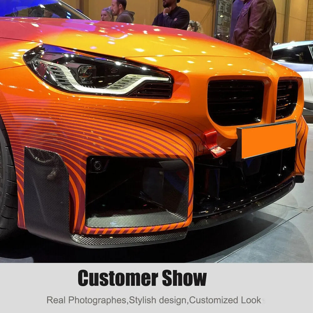 Front Bumper Lip Carbon Fiber V2 (for G87) for BMW 2 Series G42 2021- - image 9