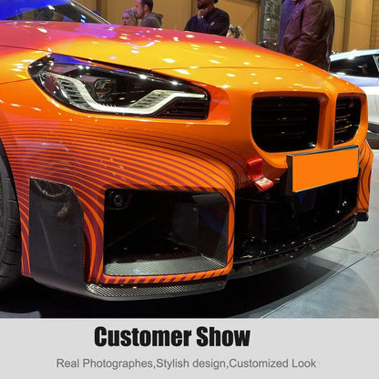 Front Bumper Lip Carbon Fiber V2 (for G87) for BMW 2 Series G42 2021- - image 9